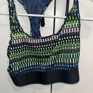 Victoria's Secret Multicolor Striped Sports Bra
